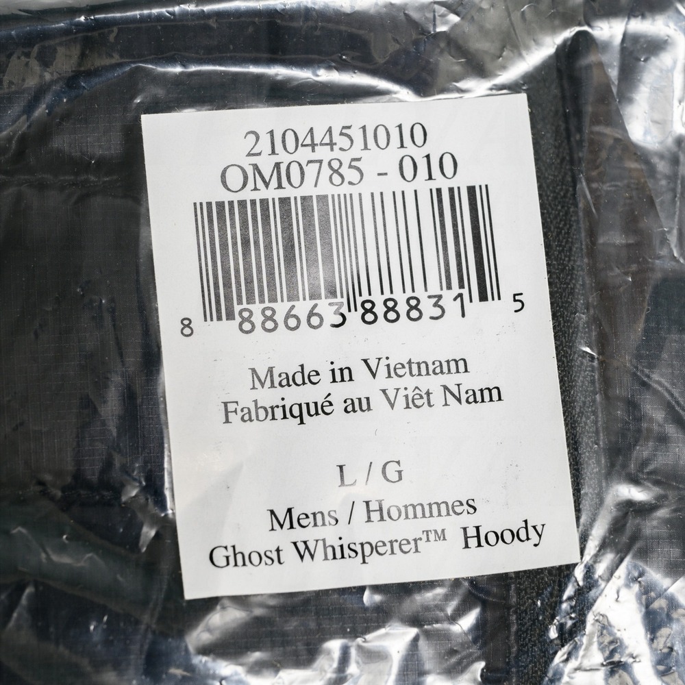Mountain Hardwear Men's Large (L) Ghost Whisperer Hoody 800FP Down Jacket Black - Picture 10 of 11